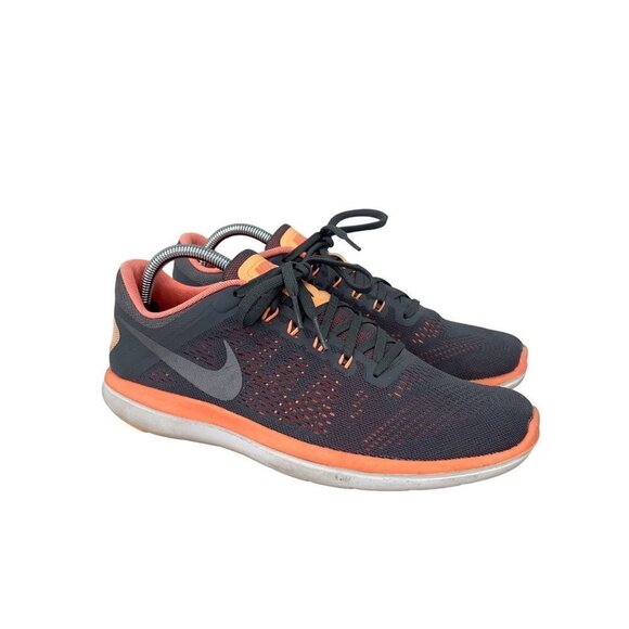 Nike Shoes - Nike Flex 2016 RN Gray Low Top Lace Running Sneakers Shoes 830751-008 Womens 11